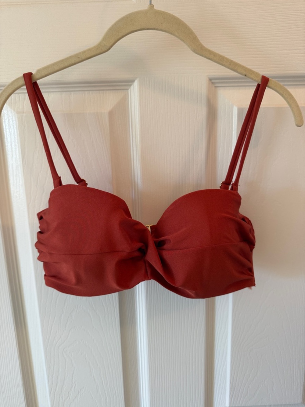 H&M Rust Red Convertible Strap Bikini top